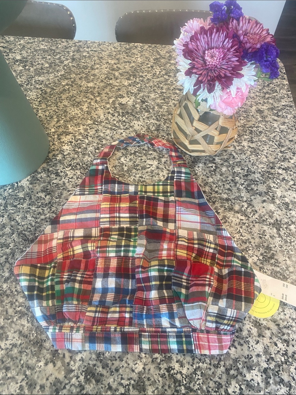 NWT Urban Outfitters plaid halter Crop Top